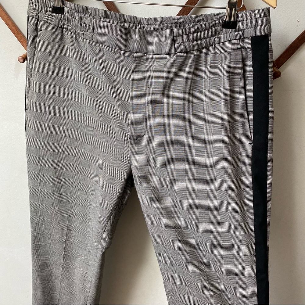 Houndstooth Plaid Skinny Fit Pants - Picture 6 of 12